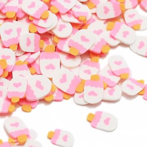 Lovely Heart Popsicle Polymer Clay Slices Polymer Clay Dessert Ice Cream Popsicle Sprinkles Miniature Dessert Food Sprin
