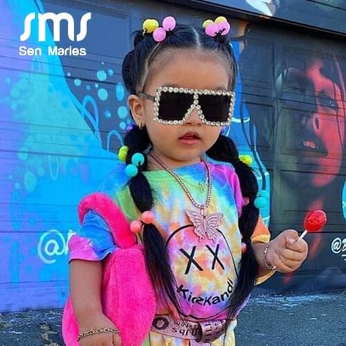 Fashion Baby Diamond Square Children Glasses 2020 New Luxury Rhinestone Frames Eyeglasses