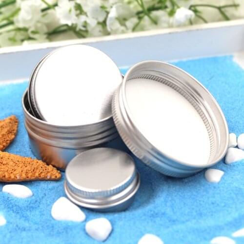 Set of 24 Round Aluminum Cans Metal Tins Storage Jars Empty Slip Slide Containers with Screw Lids Storage Box Tea Sealed Can