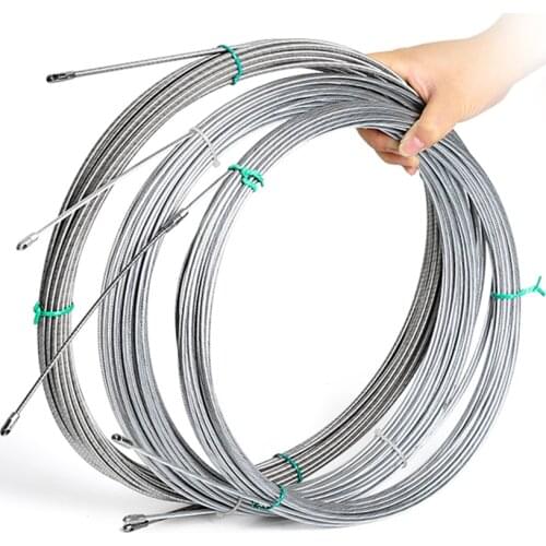 Fish Tape Cable Push Puller Tools Electricity Accessories Wheel Cable Pushing Household for Wiring Installation