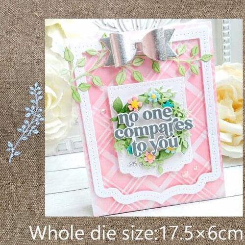 New Design Craft Metal stencil mold Cutting Dies LEAFY BRANCH decoration scrapbook die cuts Album Paper Card Craft Embossing