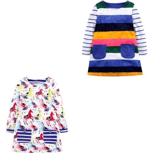 Wholesale Long Sleeves for Babes Dress for Girls Childrens Clothing Dresses Birthday Dress Cotton Clothes for Girls Princess