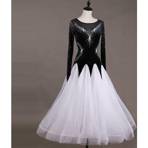 Sequins ballroom dance dresses standard ballroom dancing clothes Competition standard dance dress waltz foxtrot dress woman