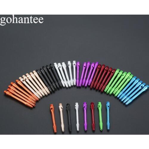 Professional 6pcs Darts Shafts Replacements Aluminium 45mm+5mm Long 2BA Screw Thread Dart Stems Pole Throwing Dardos Accessories