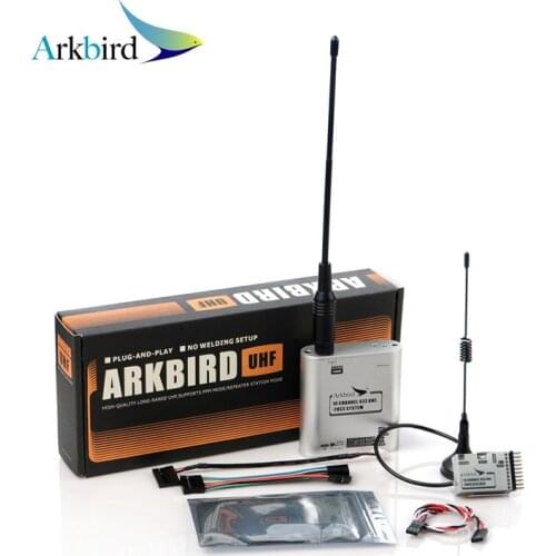 Arkbird 433MHz 10 Channel 1.4W 60km FPV UHF FHSS Long Rang System Transmitter and Receiver with PPM/PWM/RSSI Tuner/Repeater Mode