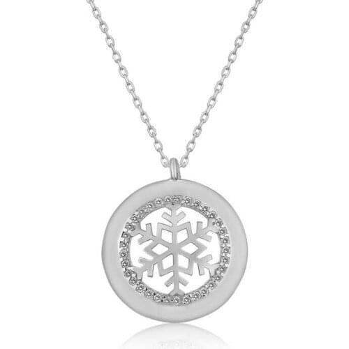 Tevuli 925 Sterling Silver Snowflake Lady Necklace