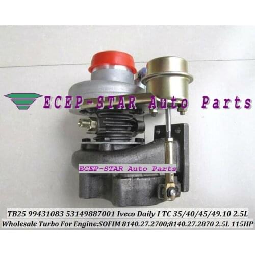 TB2509 466974 466974-5010S 466974-0001 98478057 Turbo Turbocharger For IVECO Daily I 35.10 40.10 45.10 49.10 8140.27.2700 2.5L