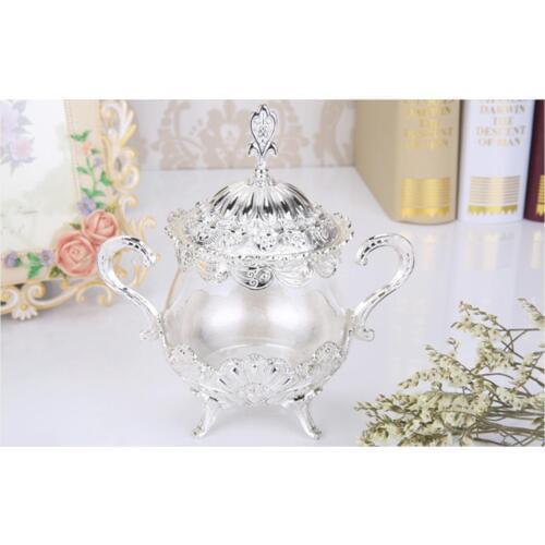 Home decoration Glass kitchen utensils monosodium glutamate storage containers creative high-end set barbecue condiment pot