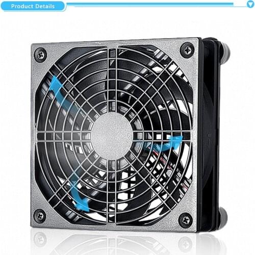 12cm 5V USB Router Fan USB Power Supply TV Set-Top Box Radiator Desktop PC Cooler Air Cooling Fan Computer cooling accessories