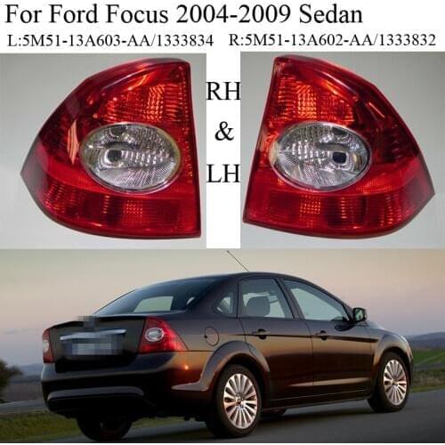 1Pair New Tail Light Rear Light Lamps Without bulbs For Ford Focus 2005-2009 Sedan