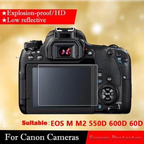 Tempered Glass Screen Protector For Canon EOS M M2 550D 600D Camera Tempered Film LCD Screen Protection HD explosion-proof Film