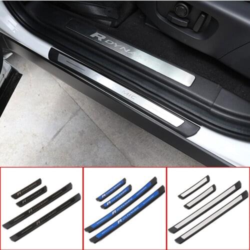 4pcs Outer Door Sill Protector Threshold Scuff Plate Welcome Pedals Covers Trims For Land Rover Discovery Sport 2020 Car Styling
