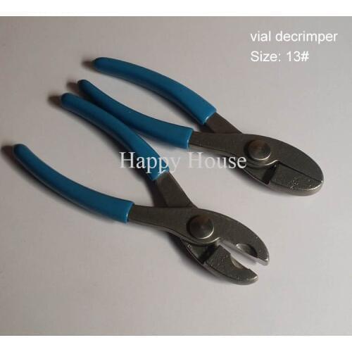 1 x 13m flip cap manual decrimper, hand bottle opener, metal opening tool for decrimping glass vials