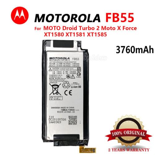 100% Original 3550mAh FB55 For Motorola Moto DROID Turbo 2 XT1585 XT1581 XT1580 Moto X phone High quality battery+Tracking code
