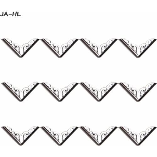 12/24/48X Decorative Antique Jewelry Gift Box Wooden Case Book Scrapbooking Photo Albums Menus Folders Collar Corner Protector