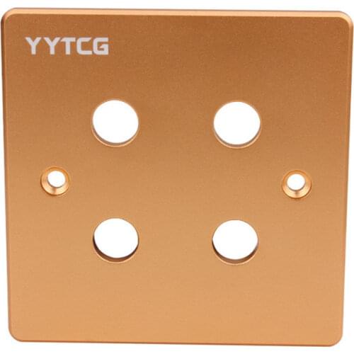2 Digits 4 Digits RCA Audio Panel For RCA Jack Socket RCA Female Banana Terminal Speaker Wall Plate Silver Gold 86x86mm