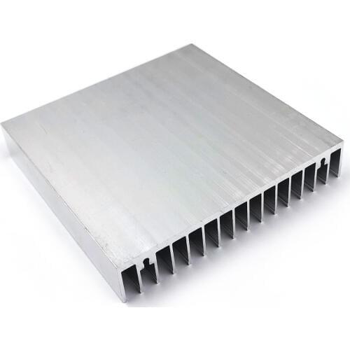 2PCS 100x100x13mm 10cm Square Heatsink Aluminum Cooling Board Radiator for LED Light Bulb Heat Dissipation Radiating Panel 100mm
