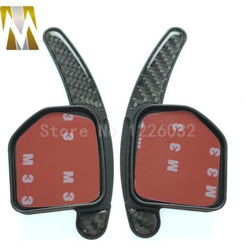 New 2 Pcs Paddle Shift Extension For A1/A3/S3/RS3/A4/S4/RS4 2011 Carbon fiber Car Wheel Shift Paddle