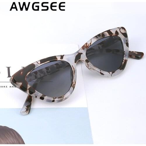 2021 Luxury Women Sunglasses Cat eye Fashion Leopard Designer Female Anti-glare Lenses Gradient Shades UV400 Glasses Oculos