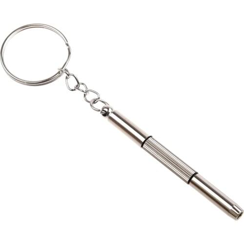 3in1 Mini Alloy Screwdriver Key Ring Watch Glasses Repair Tool