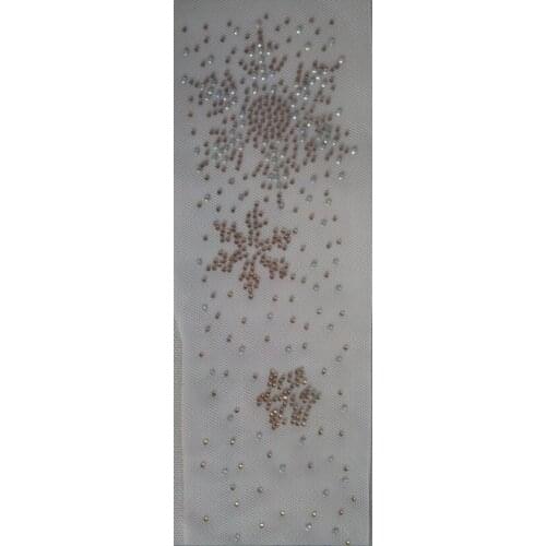 4pc/lot Christmas snow flake rhinestones motif hot fix rhinestone transfer motifs iron on applique patches shirt bag shoes cap