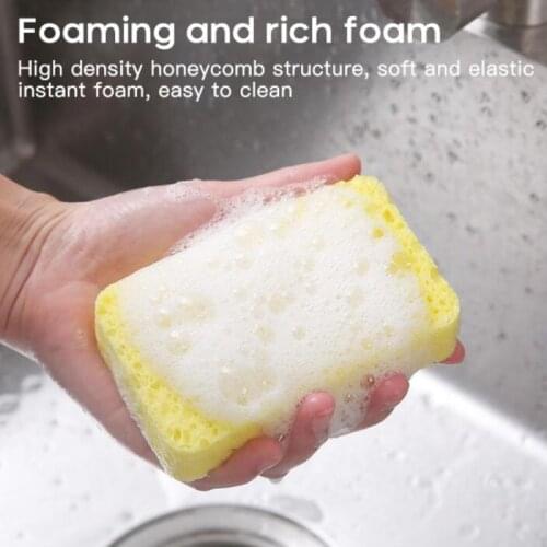 Cleaning Sponges Wood Pulp Foam Sponge Sponge Eraser Oil Removal Artifact Cleaner For Kitchen Office Bathroom Tools Gadgets