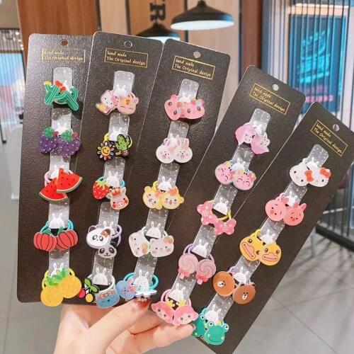 Children Girl Hair Accessories Cartoon Cute Baby Does Not Hurt Hair Elastic Hair Rope Headdress Gift