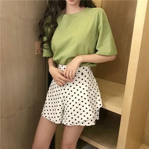 T Shirt Women Summer New Oversized Solid Tees 7 Color Casual Loose Tshirt Korean O Neck Female Tops