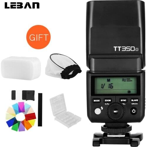 Godox Mini Speedlite TT350O Camera Flash TTL HSS GN36 2.4G 1 / 8000s for Panasonic Lumix Olympus e-m5 e-pl7 DSLR Camera