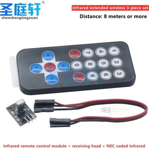 1 lot HX1838 IR Infrared Wireless Remote Control Module Kit for Arduin o Raspberry Pi