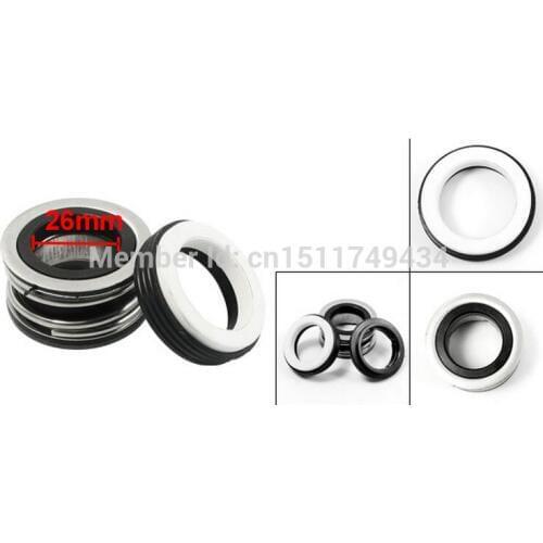 Metal Spring 26mm Inner Dia Rubber Bellows Water Pump Mechanical Seal 2pcs