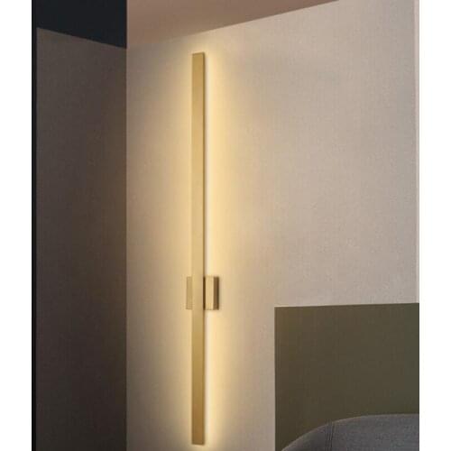 Minimalist Long Strip Wall Lamps Modern Nordic Living Room Background Wall Bedroom Bedside Lamp Hotel Corridor LED Wall Lights