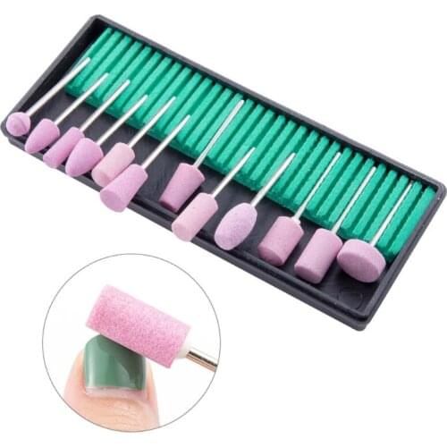 12Pcs Mill Drill Bits Set Professional Manicure Pedicure Polishing Tools Set Nail Drill Machine Heads Set Nail Accessory