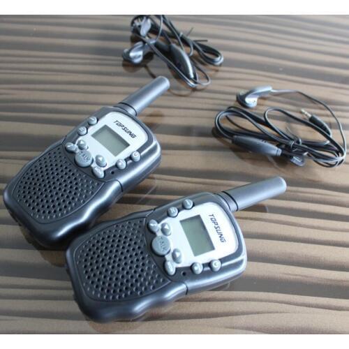 New portable pair walkie talkies t388 radio walk talk FRS/GMRS 2-way radios transceiver transmitter 22CH w/ flashlight
