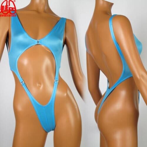 Sexy Women Backless High Cut Bodysuit Hollow Out One Piece Swimwear Swimsuit G String Women Thong Sexy Bathing Suits FX48