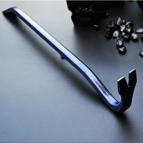 25/35/45cm Crowbar Staple Round Shank Flat Head Pointed Crowbar Pry Bar Pry Tire Rod Different nail removal or wooden box