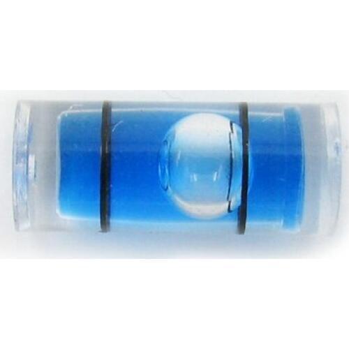 Tube Spirit Level Mini Plastic Tube Level Bubble for Level Measurement Instrument Diameter 5mm Length 12mm Bule Color