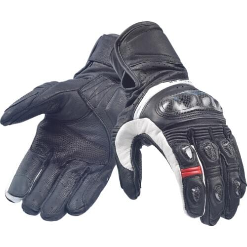 Willbros Street Motorcycle Leather Gloves Dirtbike Off Road Sportive Summer Riding Breathable and Non-slip Glove