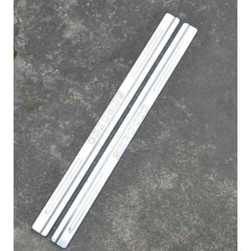 High quality stainless steel Scuff Plate/Door Sill Protector Sticker Car Styling For 2011-2015 Scirocco