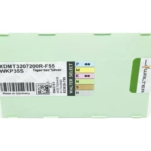 10PCS CARBIDE INSERT XDMT3207200R-F55 WKP35S