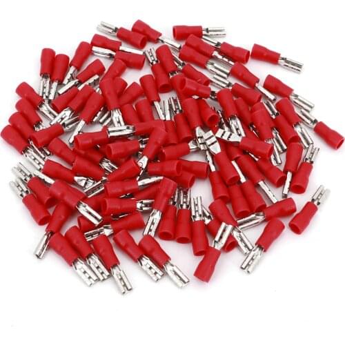 1000Pcs RED FDD1.25-110 2.8mm Female 16-22 AWG Spade Insulated Quick Disconnects Wire Crimp Terminals Connector