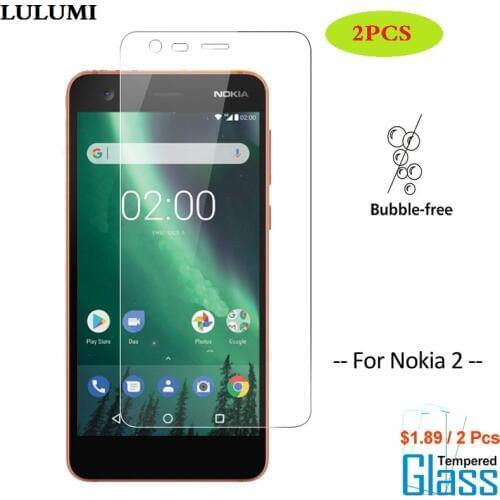 2 Pcs Screen Protector sFor Glass Nokia 2 Tempered Glass For Nokia 2 Glass Protective Phone Film For Nokia2 Glass