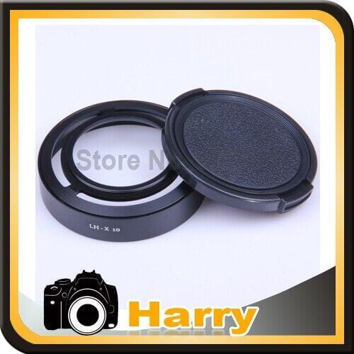 2 in 1 Lens Hood LH-X10 for Fujifilm FinePix X10 with 52mm adapter ring + 58mm Lens cap Protection Cover
