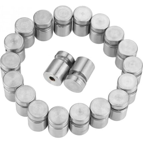20pcs D16 * 20mm Stainless Steel 304 Glass Separator Announce Fixing Pin Sign Mounting Hardware