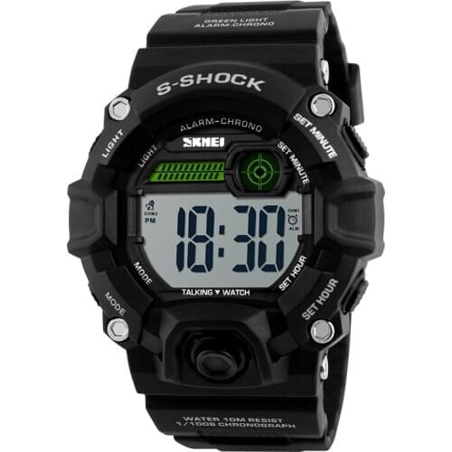 2020 New Male Outdoor Sports Electronic Personality Trend Multifunction Voice Time Mens Watches Neutral