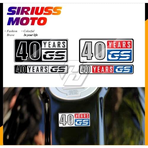 3D Motorcycle 40 Years GS Sticker Decal for BMW Motorrad R1200GS R1250GS