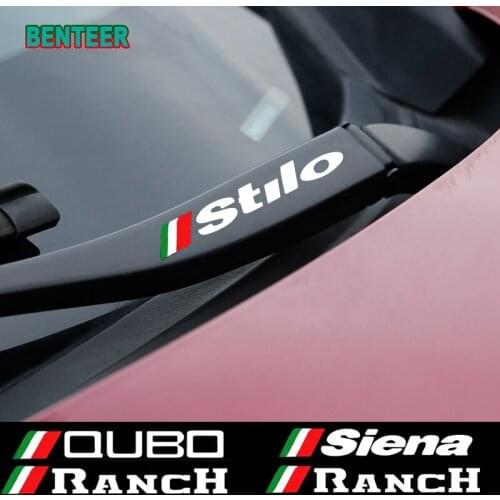 4pcs Reflective Car wiper sticker For Fiat Qubo Stilo Sedici Siena Ranch