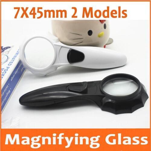 7X Insect Viewer Gift LED Reading Magnifier Magnifying Glass Illuminated 7 Times Handheld Loupe with Lamps for Children Students