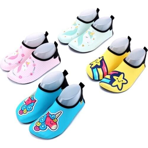 Kids Swimming Shoes Boys Girls Summer Beach Water Shoes Slipper Quick-Dry Aqua Shoes Kids Sneakers Lightweight Upstream Shoes