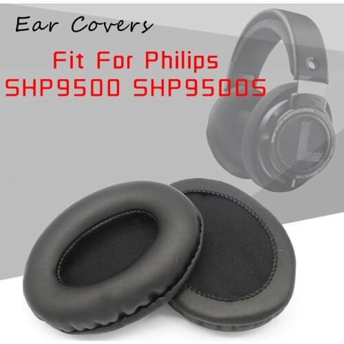 Ear Pads For Philips SHP9500 SHP9500S Headphone Earpads Replacement Headset Ear Pad PU Leather Sponge Foam